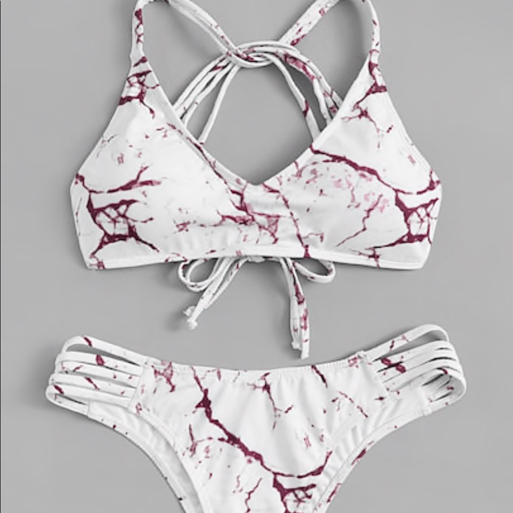 🔵marble bikini